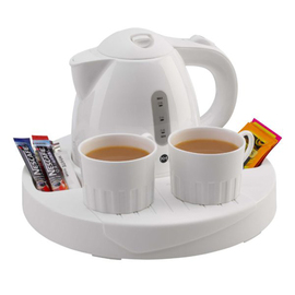 welcome tray Classic white with kettle 0.8 l product photo  S
