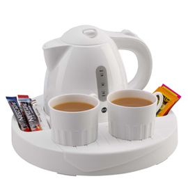 welcome tray Classic white with kettle 0.8 l Ø 290 mm product photo  S