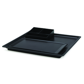 welcome tray Hendon ABS black 3-piece | 370 mm  x 320 mm product photo