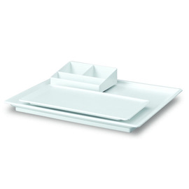 welcome tray Hendon ABS white 3-piece | 370 mm  x 320 mm product photo