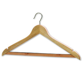 clothes hanger wood brass  | hook product photo