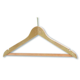 clothes hanger wood chromium  | security suspension product photo