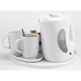 welcome tray DEFAULT white with kettle 1.0 l 320 mm  x 185 mm product photo