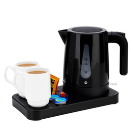 welcome tray Standard black with kettle 1.0 l | 295 mm x 160 mm product photo  S