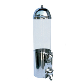 coffee bean dispenser AM 21.2 BS silver coloured for 2 kg of coffee beans | handling per twist mechanism product photo