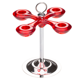 ice cream cone holder suitable for 4 cones | red Ø 180 mm H 200 mm product photo