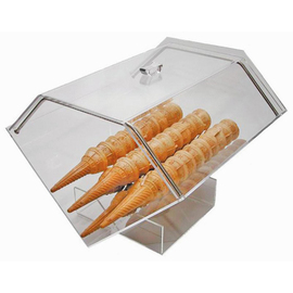 ice cream cone box suitable for 100 - 130 ice cream cones acrylic glass 360 mm x 300 mm H 360 mm product photo