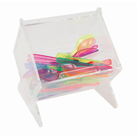 ice cream spoon box with lid acrylic glass 150 mm x 150 mm x 170 mm product photo