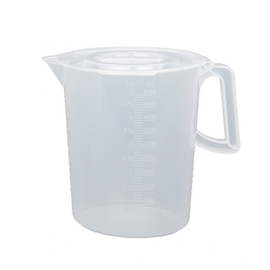 measuring beaker with lid PP transparent graduated up to 5000 ml product photo