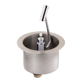 ice cream scoop rinser built-in version Silver WATERSTOP XL Comfort Ø 200 mm H 115 mm product photo