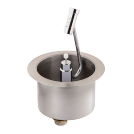ice cream scoop rinser built-in version Silver WATERSTOP XL Comfort Ø 200 mm H 115 mm product photo
