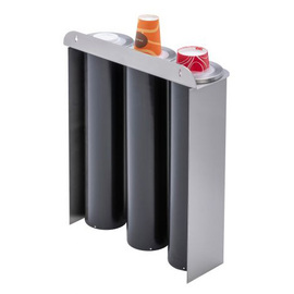 cup dispenser|lid dispenser wall mounting • 3 dispensers | cladding | wall bracket L 468 mm H 661 mm product photo  S