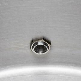 Potato cooking kettle with drain tap and lid, Ø 400 mm, height 400 mm, 50.3 liters product photo  S