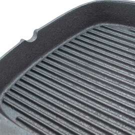 Cast iron grill pan, grooved, dimensions 24 x 24 cm product photo  S