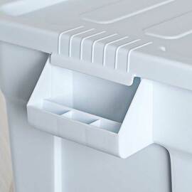 Storage container with lid, grey, suitable for GN 1/1 (200 mm) product photo  S