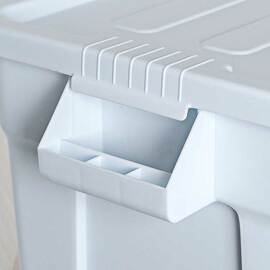 Storage container with lid, white, suitable for 2 x GN 1/1 (150 mm) product photo  S