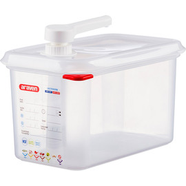 Sauce dispenser/pump dispenser, GN 1/4, capacity 4.3 liters product photo  S