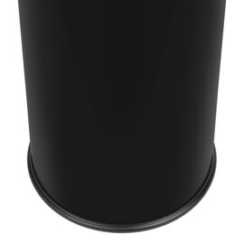 Standing ashtray with wastepaper basket, black product photo  S