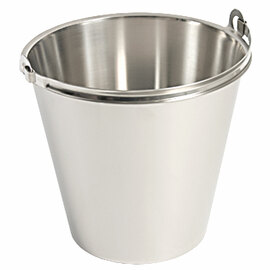 PREMIUM stainless steel bucket, without base, with graduations, 7 liters product photo