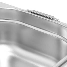 Gastronorm containers with drop handles, STANDARD series, GN 1/2 (100mm) product photo  S