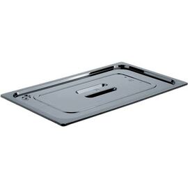 GN lid, polycarbonate, black, for GN 1/1 containers product photo