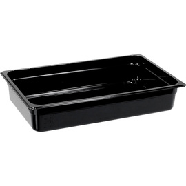 Gastronorm container, STANDARD series, polycarbonate, black, GN 1/1 (100 mm) product photo