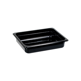 Gastronorm container, STANDARD series, polycarbonate, black, GN 1/2 (65 mm) product photo