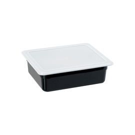 Gastronorm container, STANDARD series, polycarbonate, black, GN 1/2 (100 mm) product photo  S