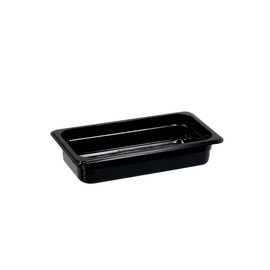 Gastronorm container, STANDARD series, polycarbonate, black, GN 1/3 (65 mm) product photo