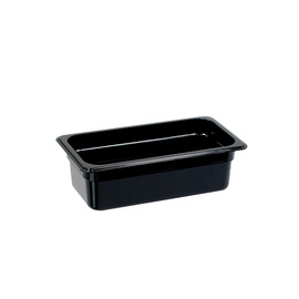 Gastronorm container, STANDARD series, polycarbonate, black, GN 1/3 (150 mm) product photo