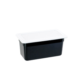 Gastronorm container, STANDARD series, polycarbonate, black, GN 1/3 (150 mm) product photo  S