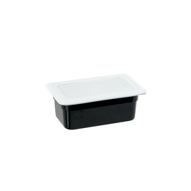 Gastronorm container, STANDARD series, polycarbonate, black, GN 1/4 (100 mm) product photo  S