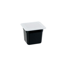 Gastronorm container, STANDARD series, polycarbonate, black, GN 1/6 (150 mm) product photo  S