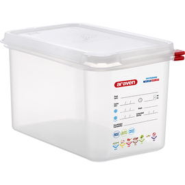 ARAVEN Gastronorm container with lid, polypropylene, GN 1/4 (150 mm) product photo