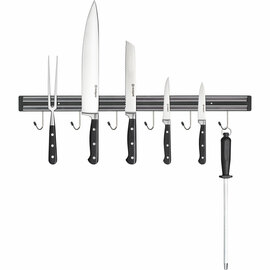 Magnetic knife holder with 5 hooks, L: 450 mm product photo  S