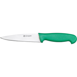 Stalgast vegetable knife, HACCP, green handle, stainless steel blade 10.5 cm product photo
