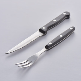Steak and pizza fork product photo  S