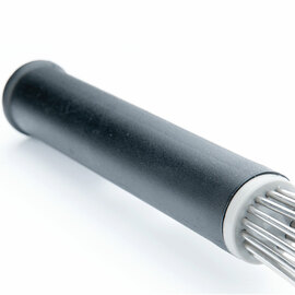 Whisk with plastic handle, length 450 mm product photo  S