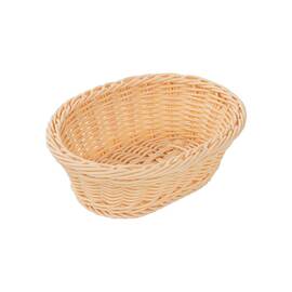 Oval bread and fruit basket, sturdy wickerwork, polypropylene, 235 x 150 x 70 mm (W x D x H) product photo
