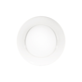 Flat plate, pure white hotel porcelain, Isabell series, Ø 200 mm product photo  S