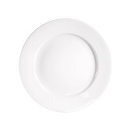 Flat plate, pure white hotel porcelain, Isabell series, Ø 240 mm product photo  S