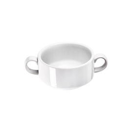 Soup cup, small, pure white hotel porcelain, Isabell series, 270 ml product photo