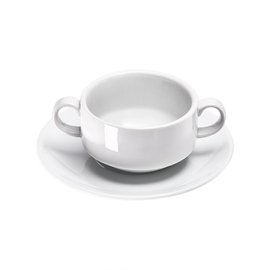 Soup cup, small, pure white hotel porcelain, Isabell series, 270 ml product photo  S