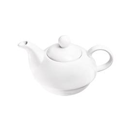 Teapot with cup and saucer, pure white hotel porcelain, Isabell series, 3-piece, 350 ml product photo  S