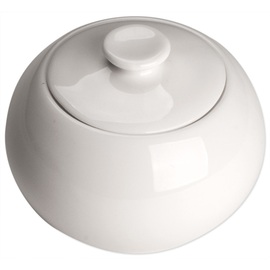 Sugar bowl, pure white hotel porcelain, Isabell series, Ø 96 mm product photo