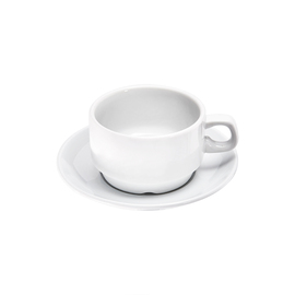 Coffee cup, stackable, pure white hotel porcelain, Isabell series, 0.2 liters product photo  S