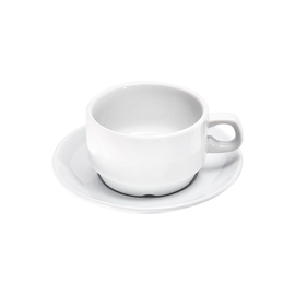 Cappuccino topper, pure white hotel porcelain, Isabell series, 0.30 ml product photo  S