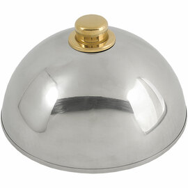 Plate bell with gold-colored handle, Ø 25 cm, height 11 cm product photo