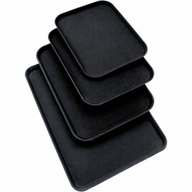 Tray, with non-slip surface, black, 65 x 45 cm (W x D) product photo