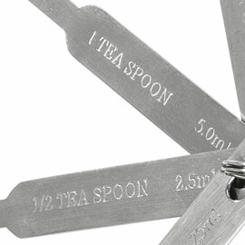 Measuring spoon set 4-piece, 1.25 to 15 milliliters product photo  S